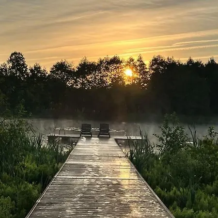Nad Jeziorem Mazurskie Klimaty Chalet Pogobie Tylne
